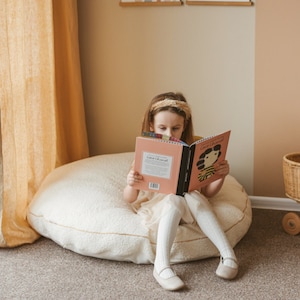 Boho reading nook floor cushion gifts for kids, perfect floor pillow for toddler playroom, available in different colors