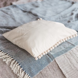 Tipi-Kissen, Pom Pom Kissen, Dekokissen, Dekokissen, Stuhlkissen, Tipi-Kissenbezug, Dekokissen, Kinderkissen