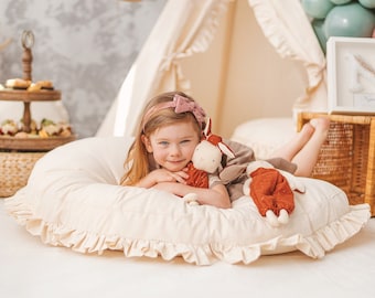 Big Pillow Teepee, Round Floor Cushion, Kids Floor Pillow, Large Round Floor Pillow, Giant Floor Teepee Pillow, Floor Cushion Gift For Kid