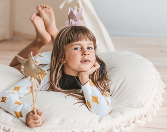 Round Floor Pillow, Large Floor Cushion, Kids Floor Cushion, Gifts