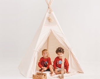 Extra large teepee tent for children, perfect birthday gift for kid ~ Available with mat