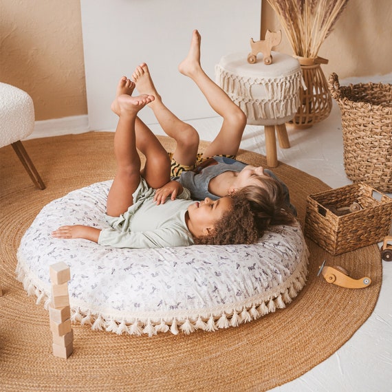  Almohada de piso para niños, con textura infantil para