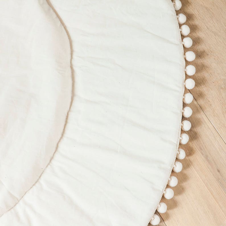 Teepee Play Mat Teepee Playmat With Pompom Trim Padded Etsy