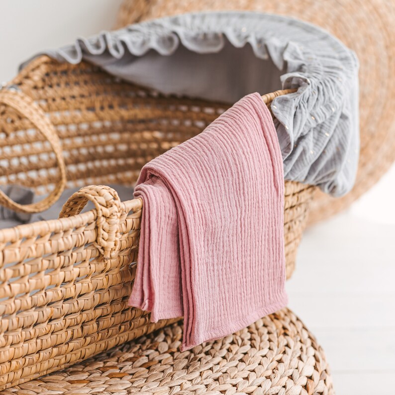 Thin Summer Newborn Swaddle With Lace Baby Girl Pink Etsy UK