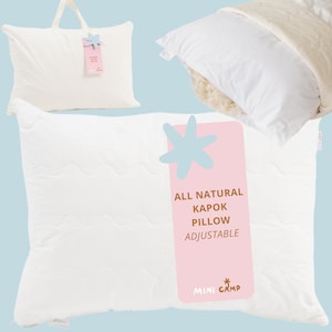 Adult Size Sleeping Pillow With Natural Kapok, Organic Cotton Cover Pillow, Bedroom Pillow, Handmade Pillow, Gift For Her, Bedding Pillow