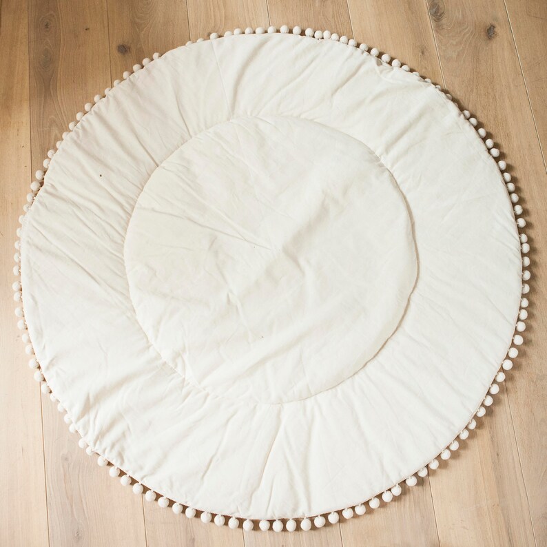 Teepee Play Mat Teepee Playmat With Pompom Trim Padded Etsy