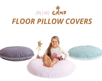 Floor Pillow Cover Replacement for MINICAMP Giant Floor Cushions - Size 100cm/ 39inches