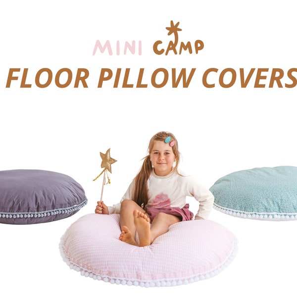 Floor Pillow Cover Replacement for MINICAMP Giant Floor Cushions - Size 100cm/ 39inches