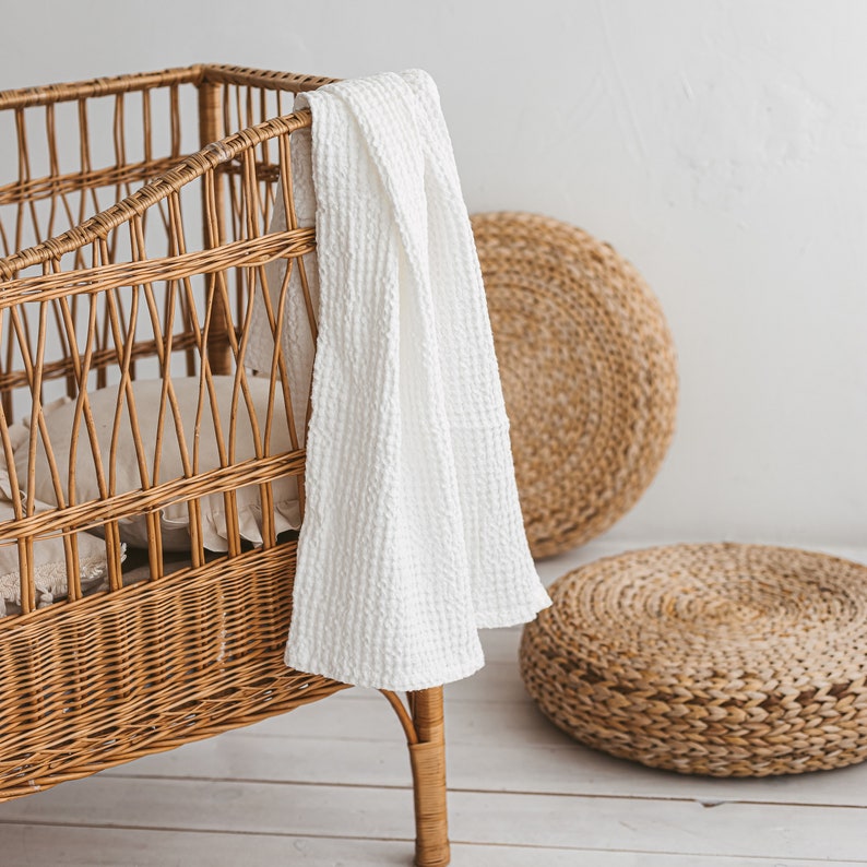 Ultra Breathable Linen Baby Blankets & Baby Towels from Etsy