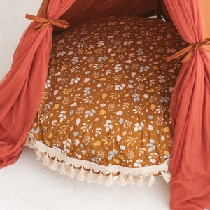 Coussin de sol, décoration de chambre d'enfant, coussin de sol pour enfants, siège à pampilles, décoration de salle de jeux, coussin de lecture pour enfants, décoration de chambre de bébé, rembourré image 6