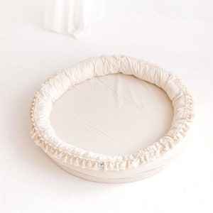 Kids play mat Toddler nest Round floor cushion Children Seating pillow