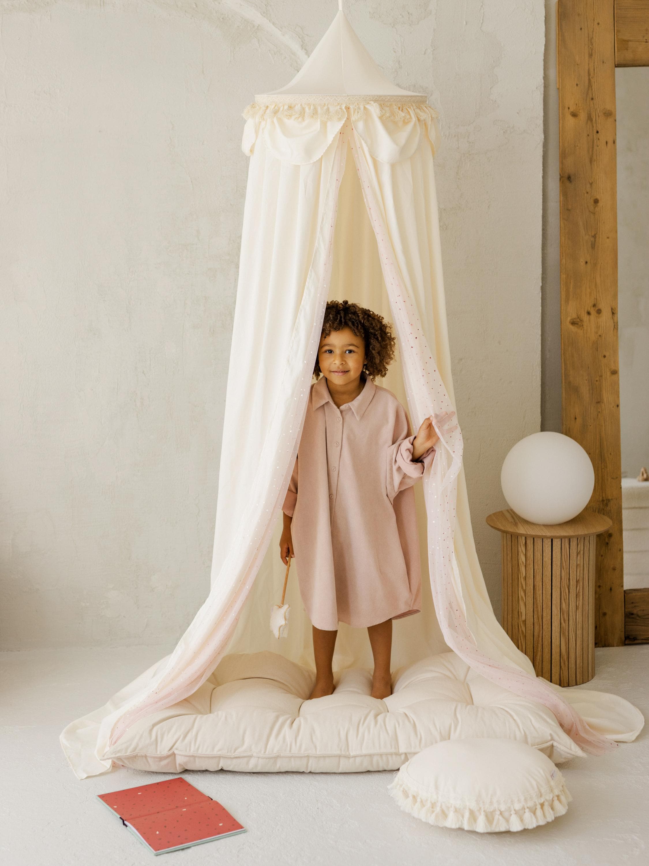 Baldacchino Lettino Per Bambini Con Zanzariera - Verde Principessa