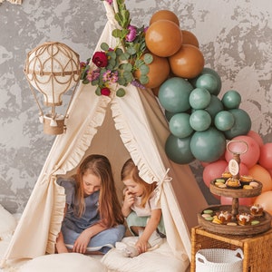 Play Tent For Girls, Toddler Tent, Teepees For Kids, Boho Teepee Kids, Childrens Teepee, Birthday Gift For Kids, Reading Tent,Kids Furniture