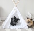 Rabbit Teepee, Bunny Tent, Rabbit House, Indoor Bunny House, Pet Teepee, Tipi Tent For Bunnies, Rabbit Animal House, Pet House, MinicampLT product logo