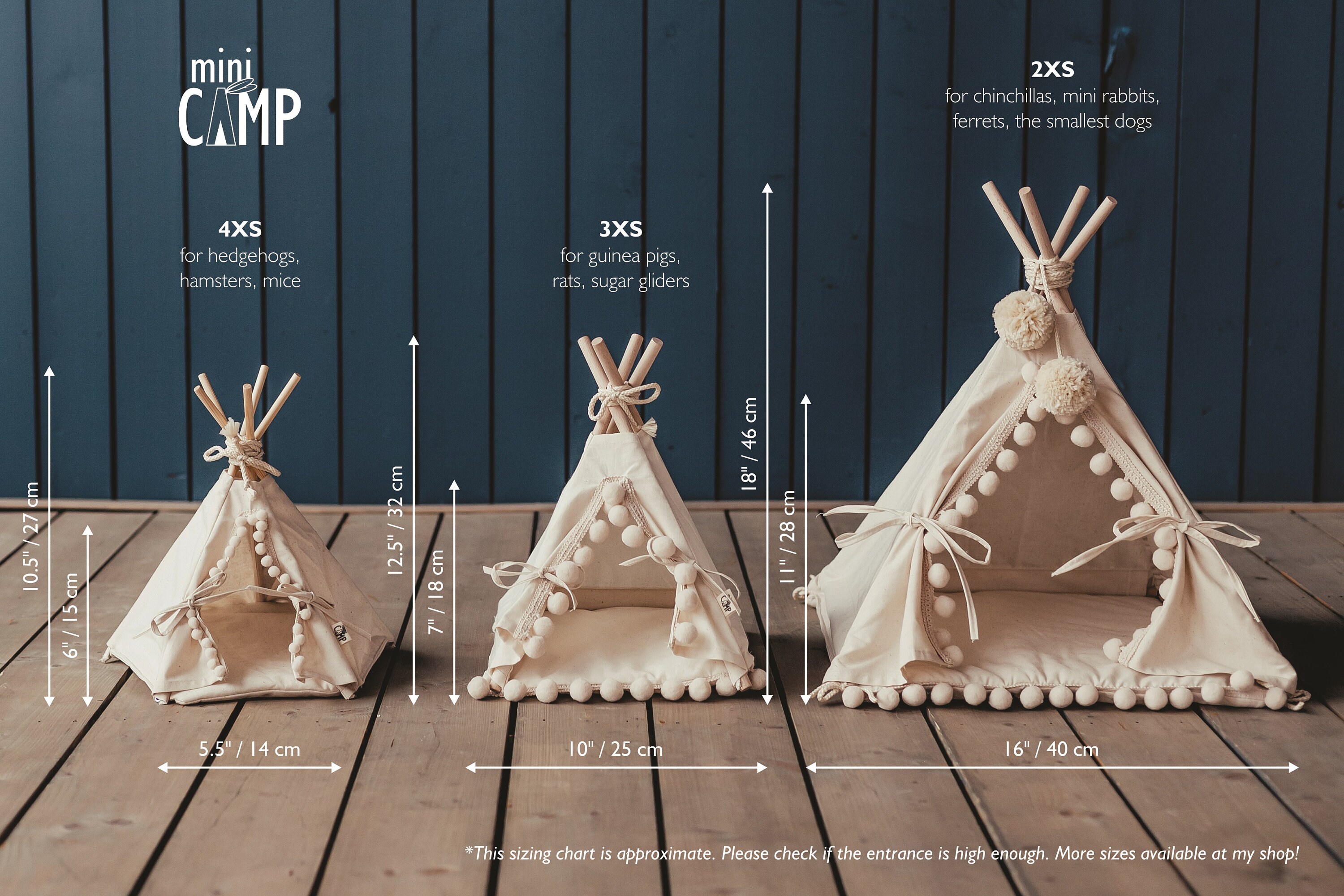 Guinea Pig Teepee With a Soft Pad Guinea Pig Bed Rat Bed Etsy Canada