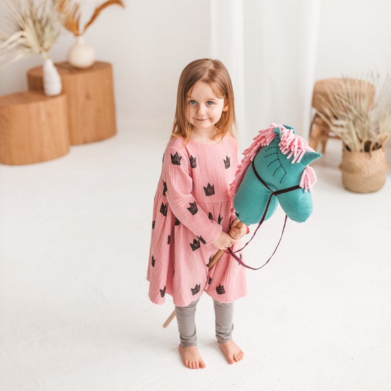 Unicorn riding horse store toy