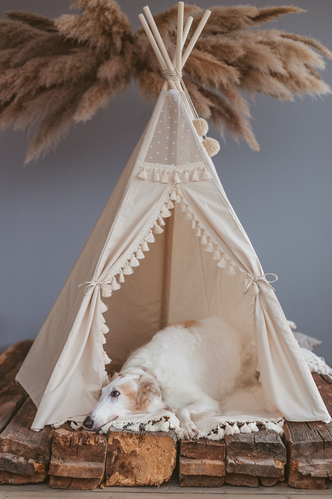 Extra Large Dog Bed Teepee Bed for Dog Handmade Dog Bed with Etsy