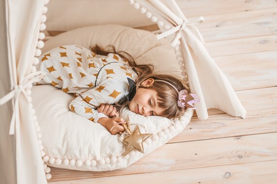 Large Floor Pillow For Kids Bedroom Round Floor Cushion Etsy