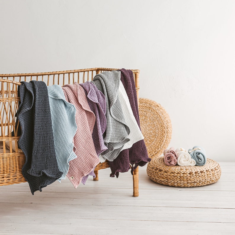 Ultra Breathable Linen Baby Blankets & Baby Towels from Etsy