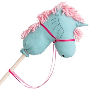 Unicorn Hobby Horse For Kids, Stick Pony Ride, Fun Gift, Kids Plush Horse Toy, Wooden Horse Toy, Fantasy Horse Playtime, Toys And Games