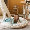 Cozy Reading Cushion, Toddler Cushion, Round Floor Pillow, Kids Reading Corner Decor, Big Cushion Playroom Pillow, Kids Birthday Gift