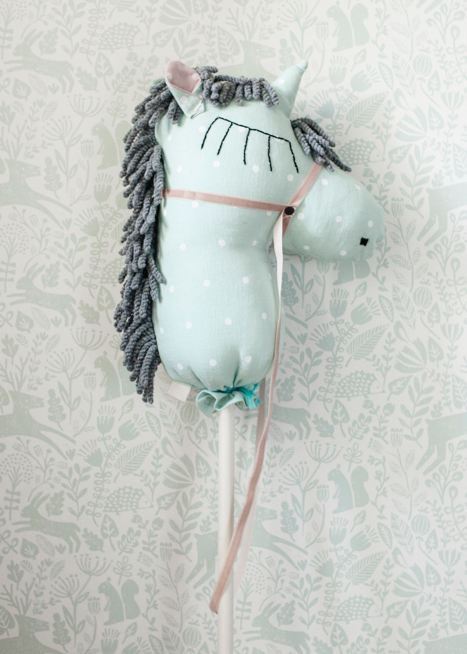 Unicorn Hobby Horse Stick Toddler Toy Stick Horse Toy Etsy