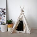 Cat Tent, Cat Teepee, Pet Furniture, Cat Bed, Tipi Chat, Boho Cat Furniture, Pet Tent, Cat Hideaway, Bohemian Cat Bed, Cat House, Pet House product logo