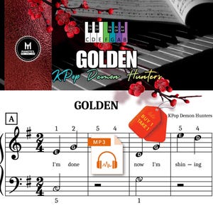 KPop Demon Hunters Golden: Enkel pianonot (digital nedladdning)