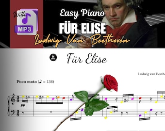 Für Elise Piano Sheet Music | Beethoven Classic PDF Download with mp3