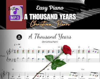 Christina Perri - A Thousand Years Spartito per pianoforte (download PDF)