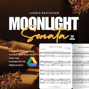 Moonlight Sonata Piano Sheet Music Ludwig Van Beethoven