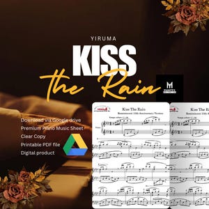 Yiruma Kiss The Rain Piano Sheet Music PDF