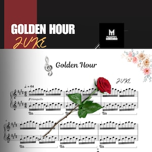 JVKE - Golden Hour (Piano Sheet Music) Custom PDF