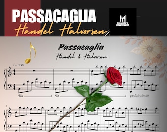 Handel Passacaglia Piano Sheet Music: Intermediate Level (PDF Download)