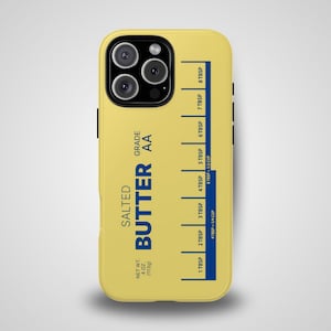 Butter Stick Funny Phone Case for iPhone Samsung Google Pixel | Retro Kitchen Design for | Cute Phone Case | Gift for Her | Gift for Him