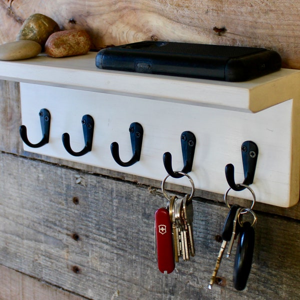 Rustic Key Holder for Wall, Rustic Decor, Key Hook, Key Rack