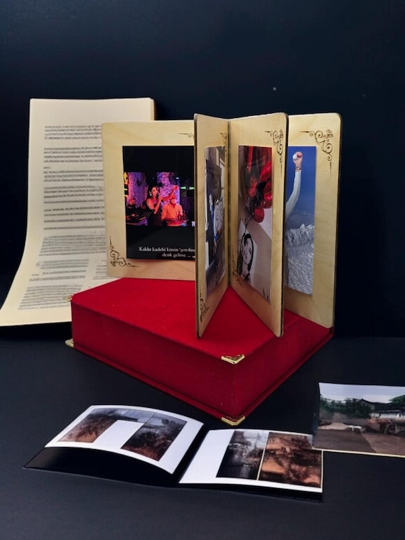 Wooden Memory Frame - Romantic Photo Album 3mm plywood laser cut, cdr, dxf, ai, svg file formats