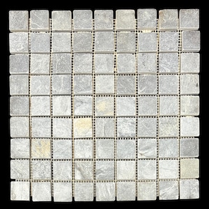 Ocean Green Slate Honed 1-1/4&quot; x 1-1/4&quot; Mosaic