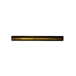 May include: A cylindrical, metallic gold-colored rod. The rod is straight and has a consistent diameter along its length. The surface appears to have a slightly textured finish, reflecting light. The object is set against a plain white background.