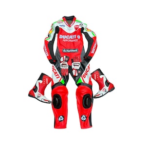 Motorbike Leather Suit Motorbike Motorcycle Suit Biker Racing Biker Suit Ducati Suit