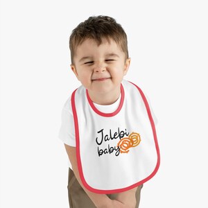 Jalebi ベビービブ、新米の両親へのギフト、ベビーシャワーの必需品、幼児、インド、デシ、パンジャブ、グジャラート、食事の時間、メッシー