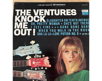 Disco de vinilo BST-8033 de The Ventures "¡Knock Me Out!", álbum vintage