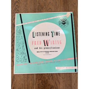 Listening Time Fred Waring & His Pennsylvanians Vinyl Record DL 8005 Album