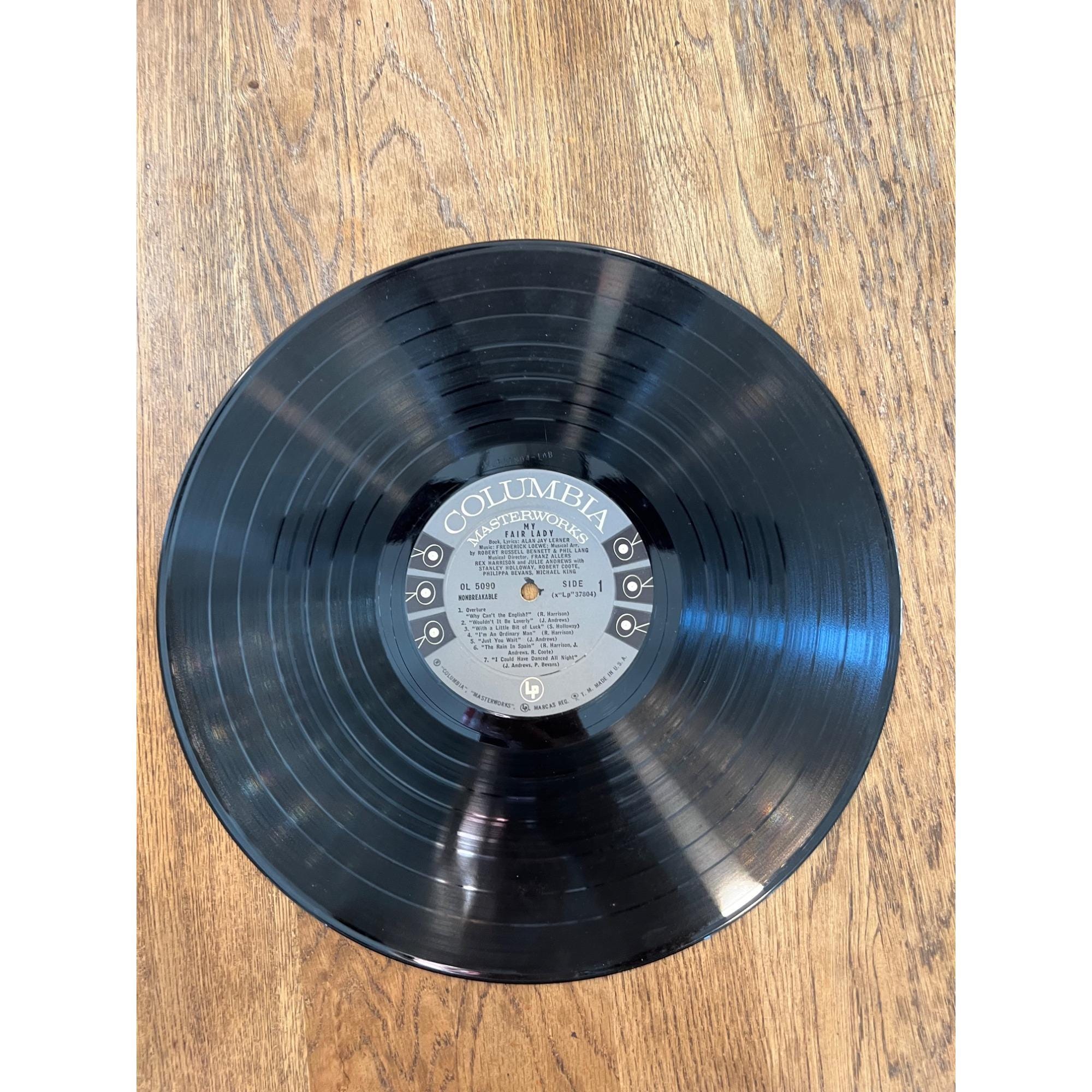 Rex Harrison & Julie Andrews My Fair Lady Album Vinyl Record OL