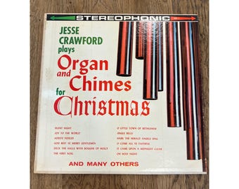 Jesse Crawford Plays Organ & Chimes For Christmas Vinyl LP XMS-3 Stereo