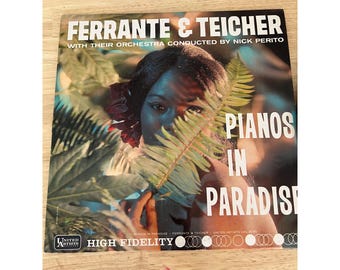 Ferrante & Teicher "Pianos In Paradise" Vinyl Record U A L 3230 Vintage Album