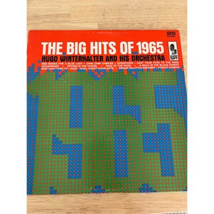 The Big Hits Of 1965 Vinyl Record Hugo Winterhalter & His Orchestra KS 3429 Album