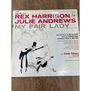 Disco de vinilo My Fair Lady de Rex Harrison y Julie Andrews (OL 5090)
