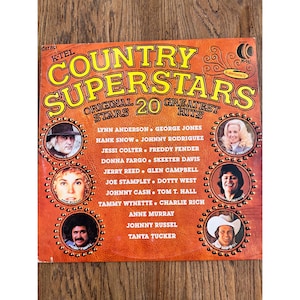 K-Tel Country Superstars Vinyl Record Original Stars 20 Greatest Hits 33 1/3 RPM Stereo 1976