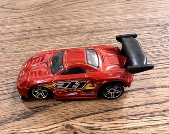 Vintage 2003 Mattel Hot Wheels rode Toyota MR2 gegoten speelgoedauto zwarte spoiler 425